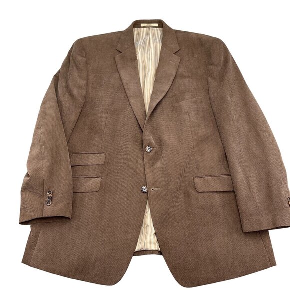 Joseph Abboud Ticknors Blazer Men 46R Brown Corduroy JOE Classic‎ Career Jacket - Picture 1 of 14
